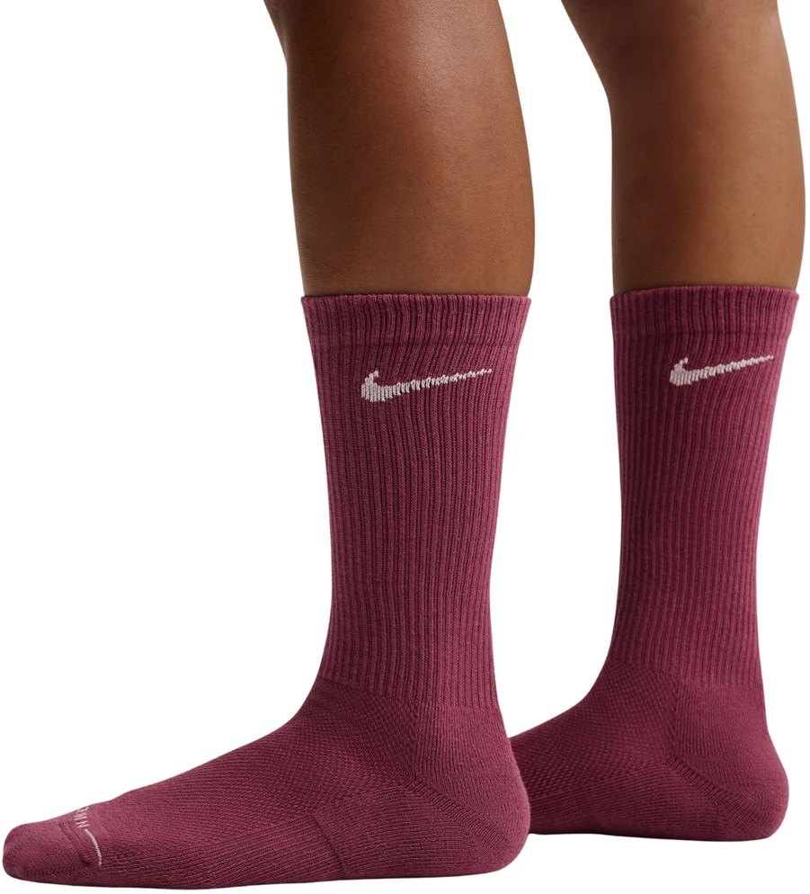 Kojinės Nike Everyday Elevated 6 par smėlio sp., bordo spalvos, rožinė HQ8021 910 (35-37,5)