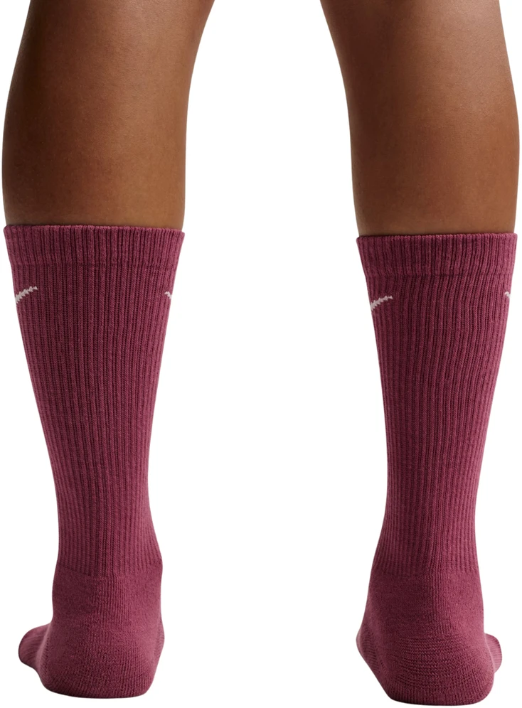 Kojinės Nike Everyday Elevated 6 par smėlio sp., bordo spalvos, rožinė HQ8021 910 (35-37,5)