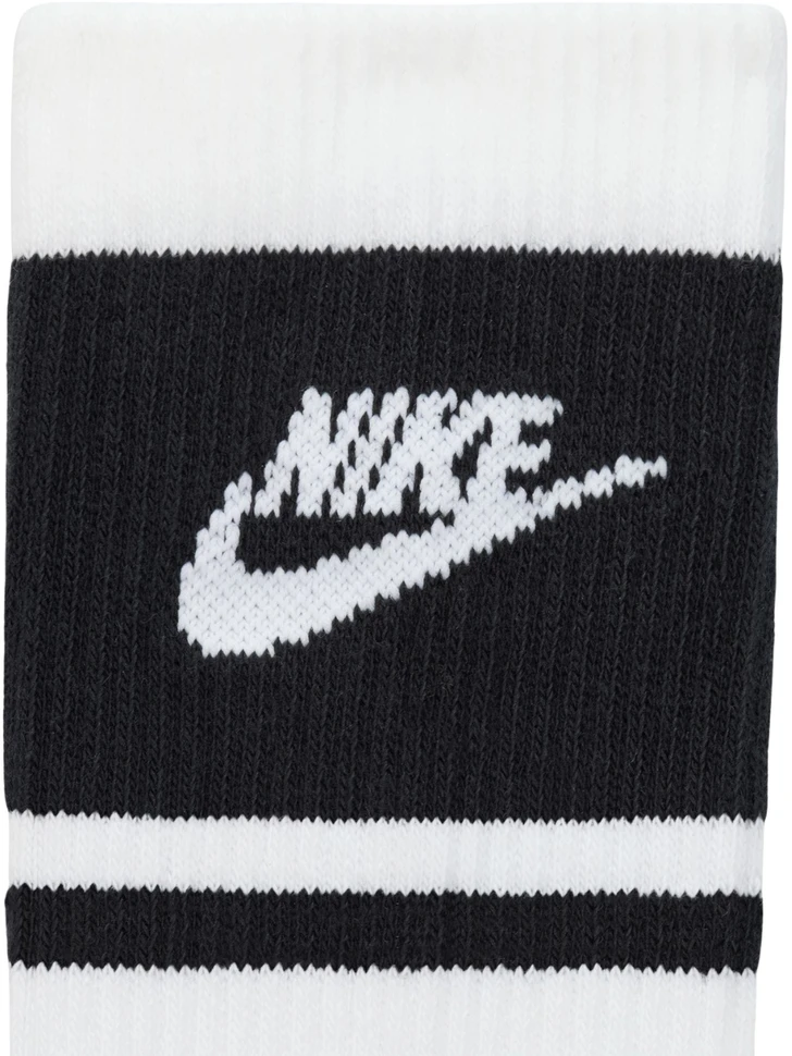 Kojinės Nike Everyday Elevated Crew 3 pary balta ir-juoda IM7949 901 (35-37,5)