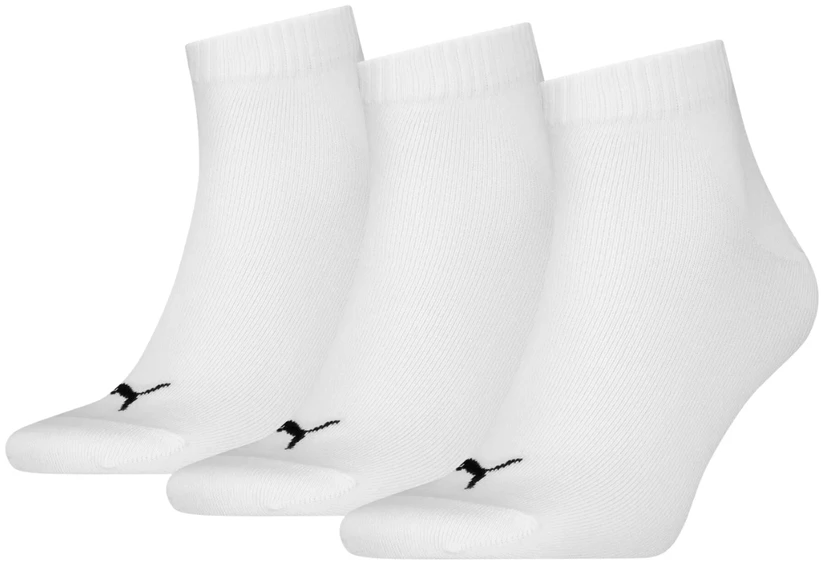 Kojinės Puma Quarter Plain 3pak balta 938589 09 (35-38)