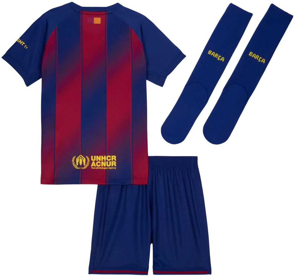 Nike FC Barcelona 2025/26 Stadium namų apranga mažyliams tamsiai mėlyna/bordo HJ5619 456 (S)