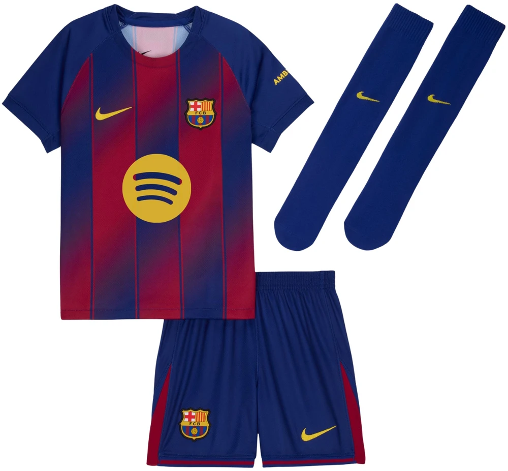 Nike FC Barcelona 2025/26 Stadium namų apranga mažyliams tamsiai mėlyna/bordo HJ5619 456 (S)