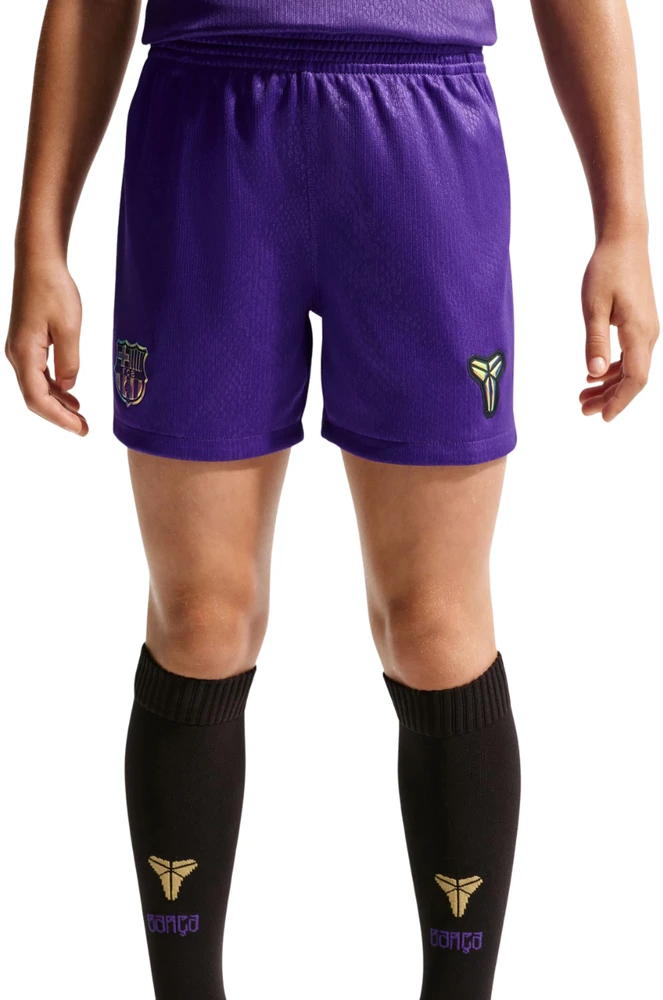 Komplet piłkarski vaikams Nike FC Barcelona Stadium Away 2026/27 violetinė-juoda II1649 505 (L)