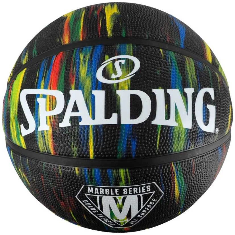KREPŠINIO KAMUOLYS SPALDING MARBLE SERIES RAINBOW (7 DYDIS)