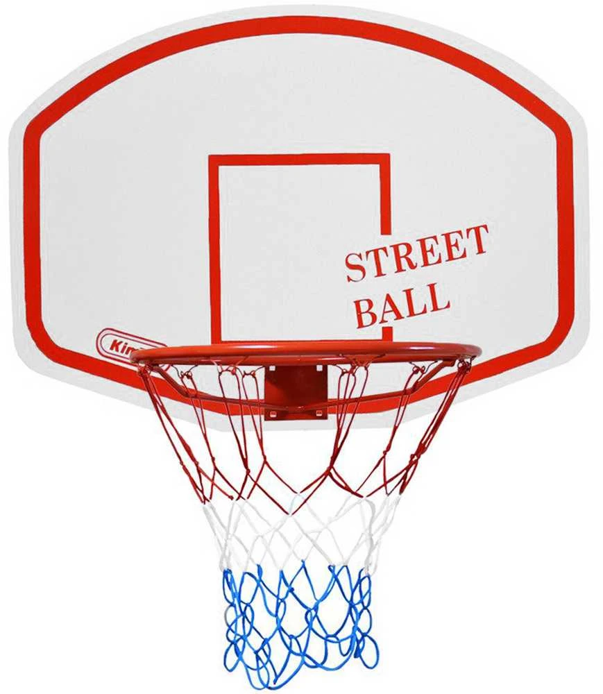 Krepšinio lenta Kimet Street Ball+obręcz balta ir-raudona