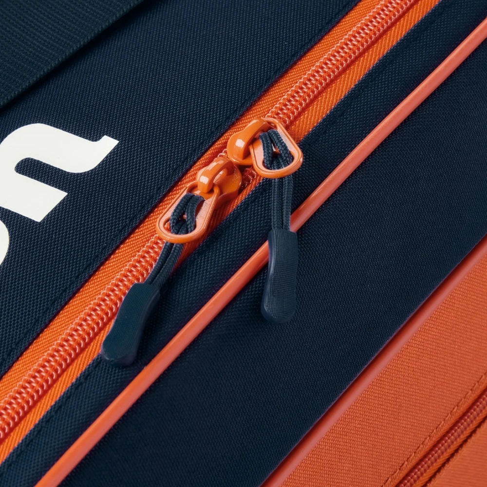 Teniso krepšys Wilson Roland Garros 2026 Team 6PK, oranžinės ir tamsiai mėlynos spalvos WR8053301001