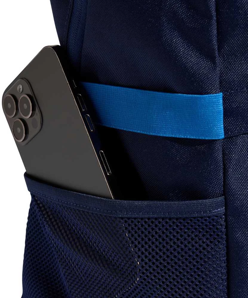 adidas Tiro tamsiai mėlynos spalvos mokyklinė sportinių treniruočių kuprinė KD4223