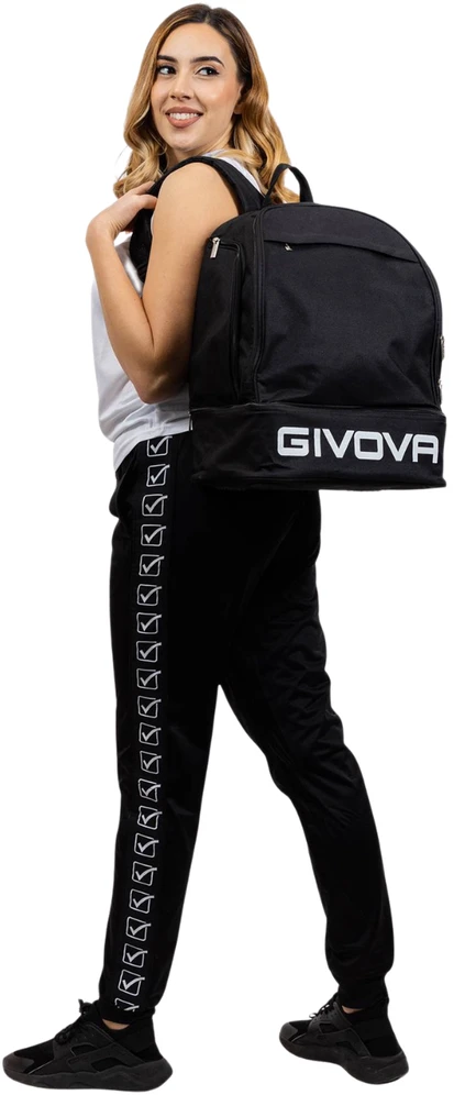 Kuprinė Givova Zaino Sport Small su usztywnianym dnem juoda B029-0010-UNICA