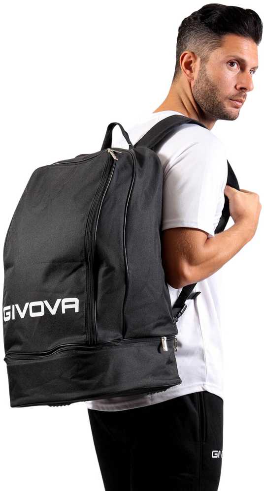 Givova Sport Big kuprinė su sustiprintu dugnu, juoda B007-0010-UNICA
