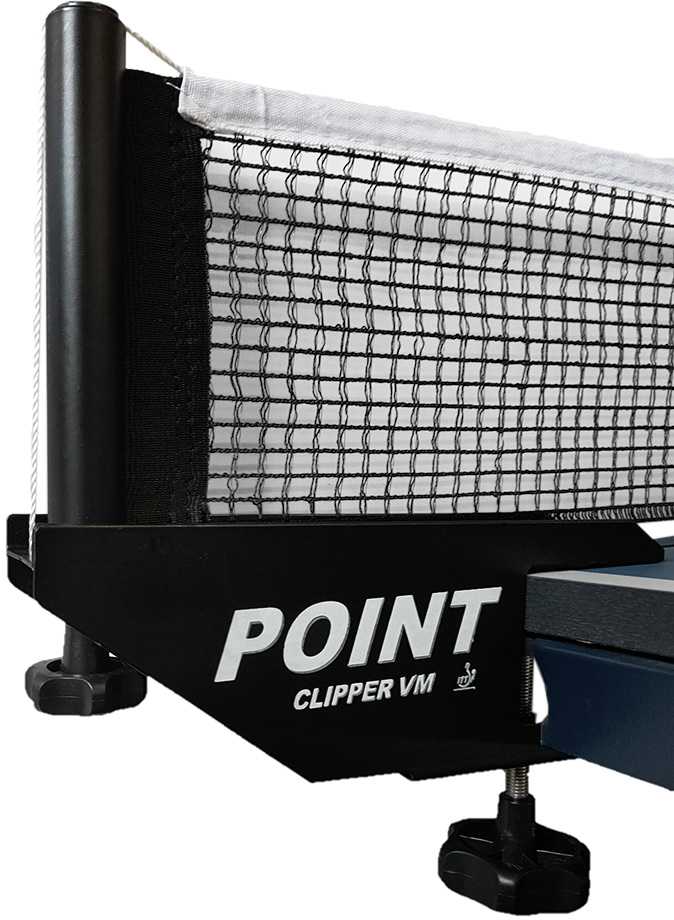 Laikiklis do tenisa stołowego su siatką Point Master Clipper Vm TN4014