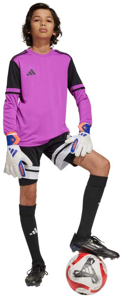Marškinėliai bramkarska vaikams adidas Squadra 25 Long Sleeve violetinė JJ1939 (128cm)
