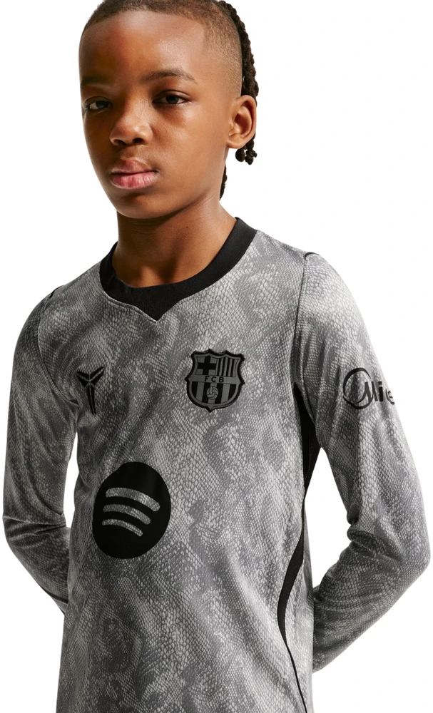 Marškinėliai bramkarska vaikams Nike FC Barcelona 2026/27 Stadium Away pilka IO8337 013 (L)