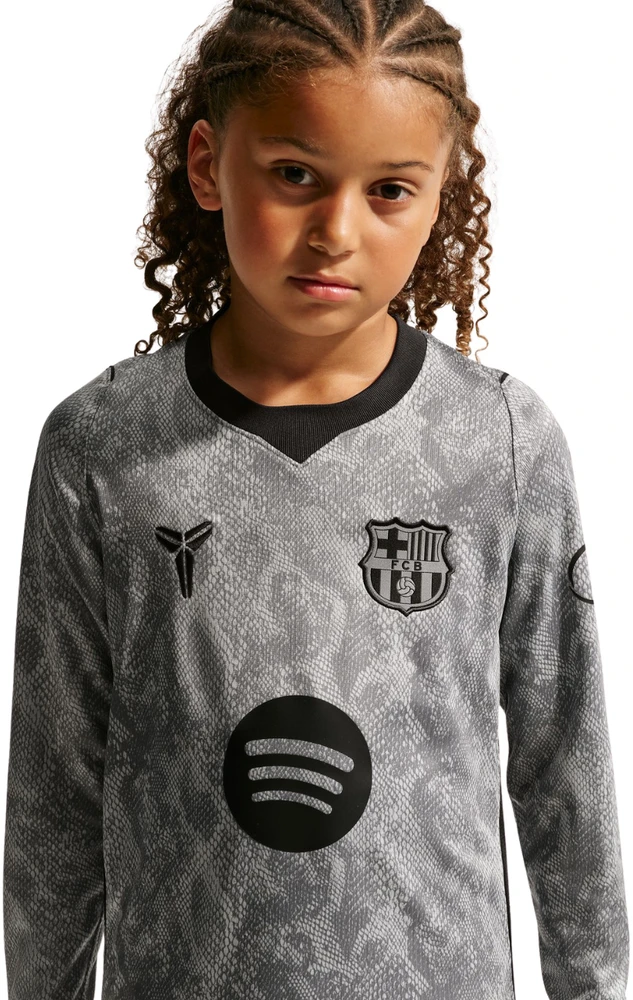 Marškinėliai bramkarska vaikams Nike FC Barcelona 2026/27 Stadium Away pilka IO8337 013 (L)