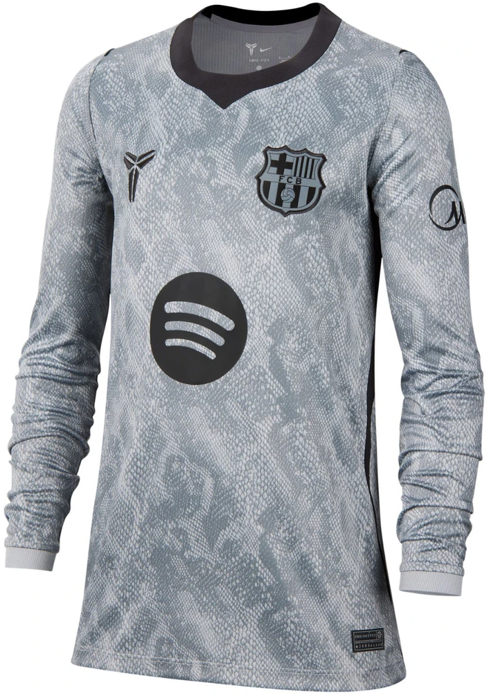 Marškinėliai bramkarska vaikams Nike FC Barcelona 2026/27 Stadium Away pilka IO8337 013 (L)