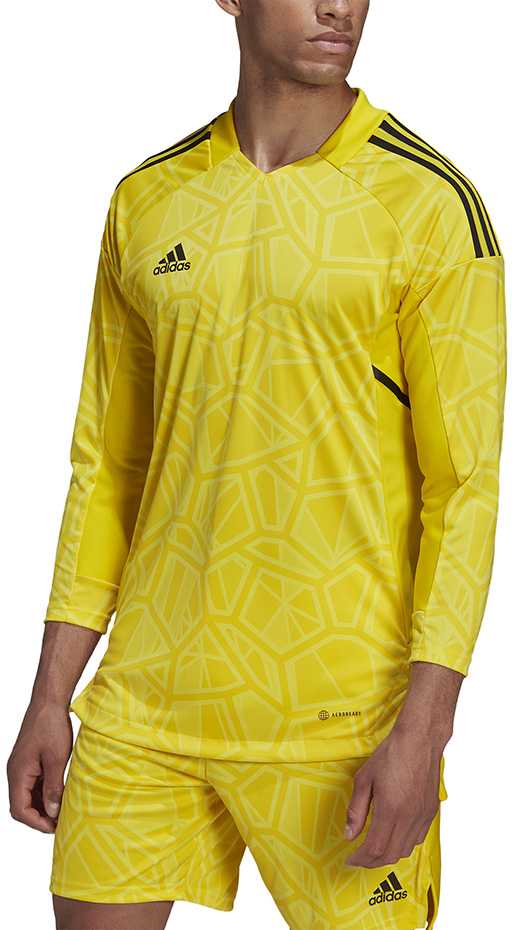Marškinėliai bramkarska vyriška adidas Condivo 22 Jersey Long Sleeve geltona HF0137 (XL)