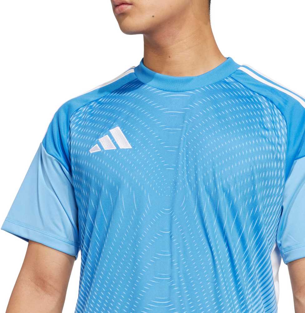 Marškinėliai bramkarska vyriška adidas Tiro 25 Competition Jersey Short Sleeve mėlyna JI9715 (S)