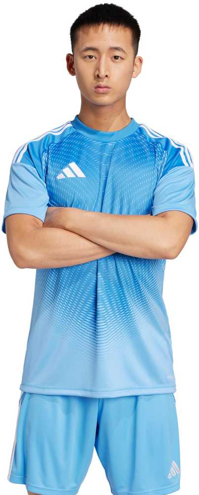 Marškinėliai bramkarska vyriška adidas Tiro 25 Competition Jersey Short Sleeve mėlyna JI9715 (S)