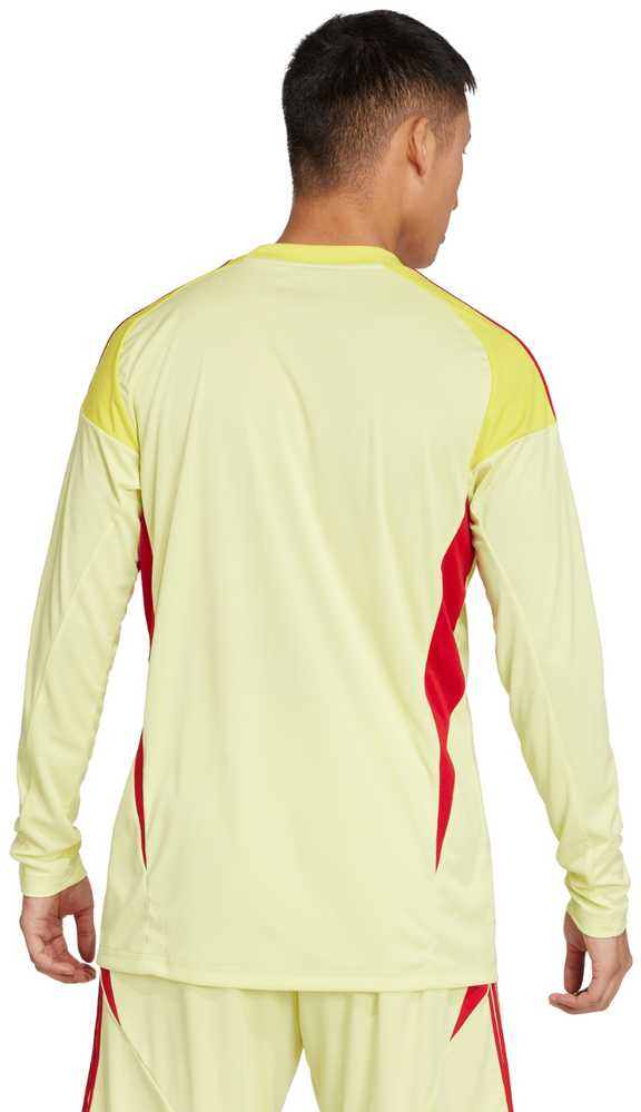 Marškinėliai bramkarska vyriška adidas Tiro 25 Competition Goalkeeper Long Sleeve geltona JN2018 (S)