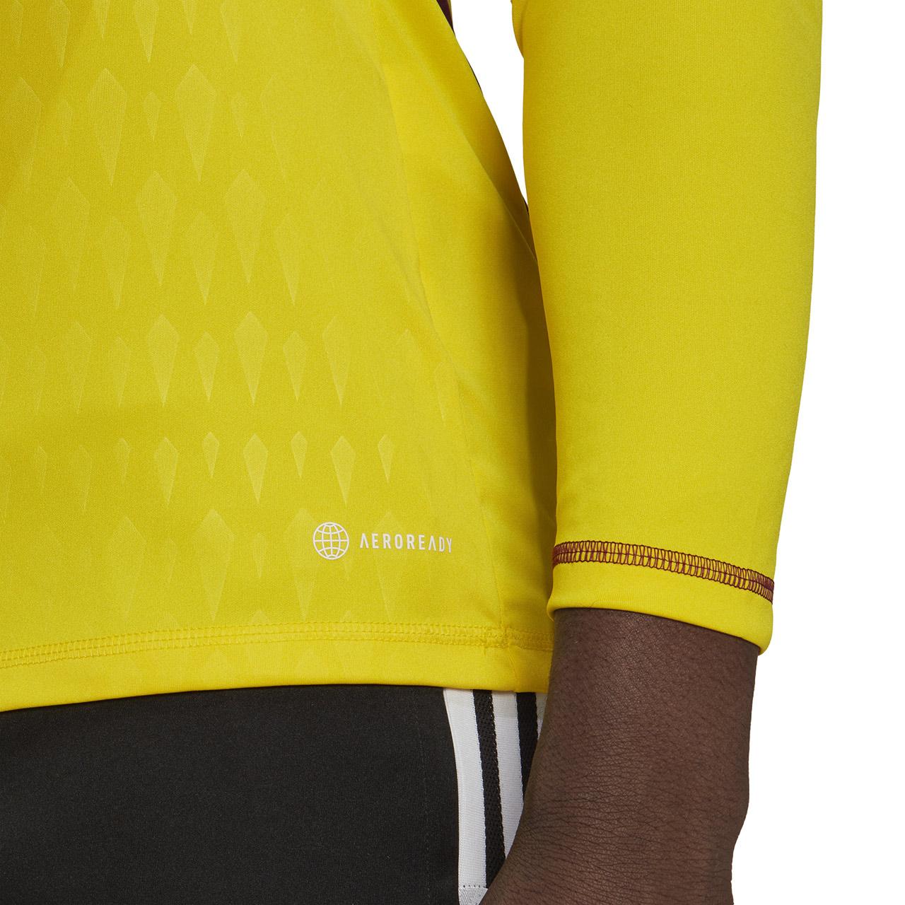 „Adidas Tiro 23 Competition“ vyrų vartininko marškinėliai ilgomis rankovėmis, geltoni HK7696 (XL)