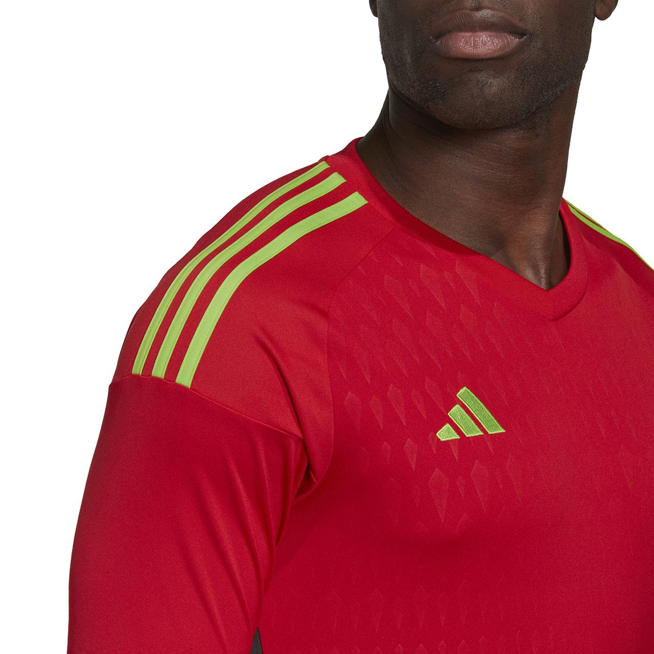 „Adidas Tiro 23 Competition“ vyrų vartininko marškinėliai ilgomis rankovėmis, raudoni HL0007 (L)