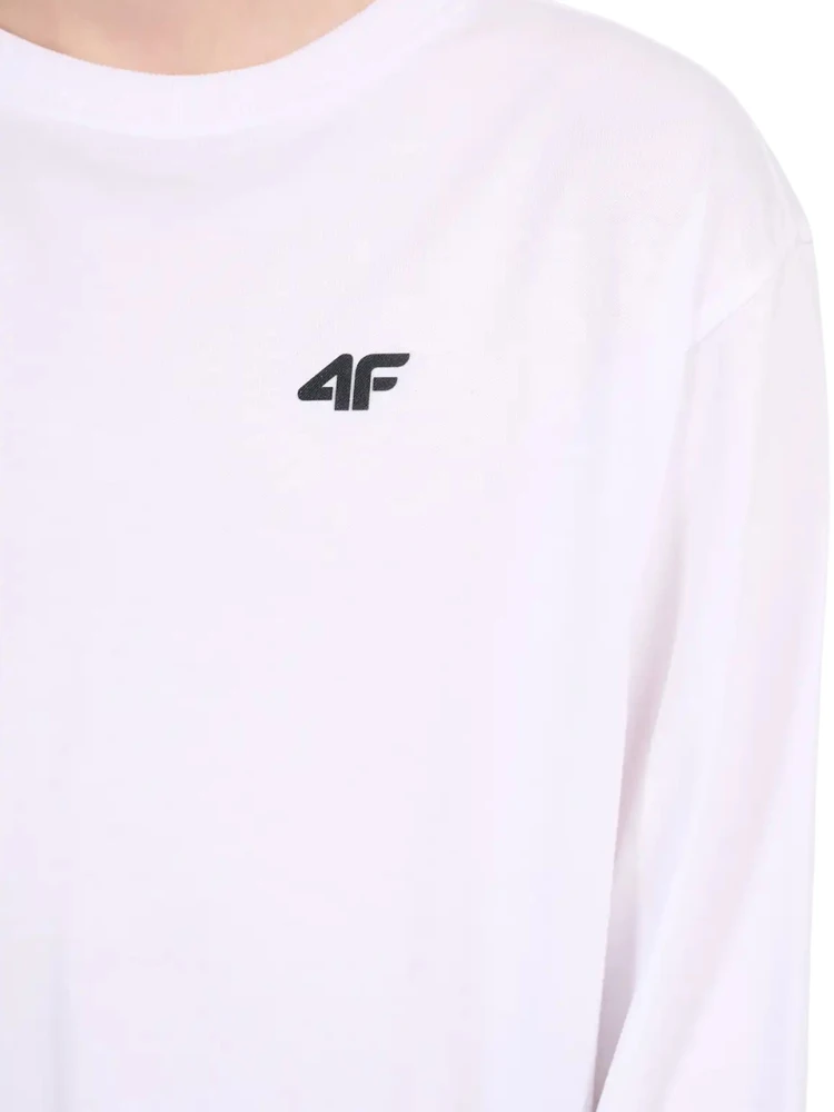 Marškinėliai dla chłopca 4F longsleeve M655 balta 4FJWMM00TLONM655 10S (152cm)