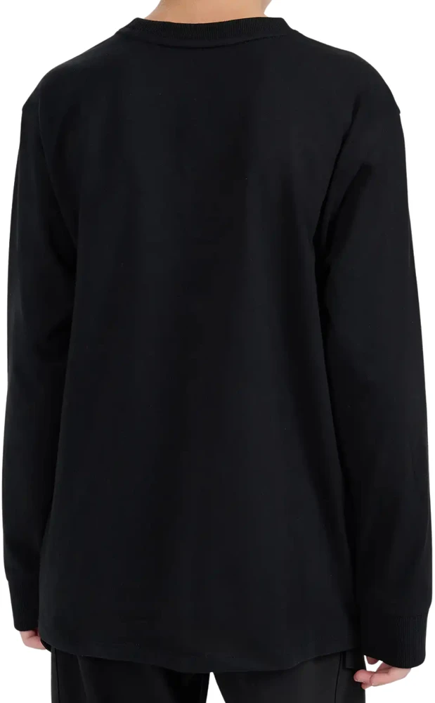 Marškinėliai dla chłopca 4F longsleeve M655 tamsiai juoda 4FJWMM00TLONM655 20S (152cm)