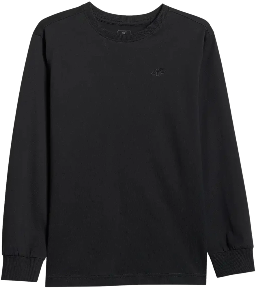 Marškinėliai dla chłopca longsleeve 4F M459 tamsiai juoda 4FJWMM00TLONM459 20S (158cm)