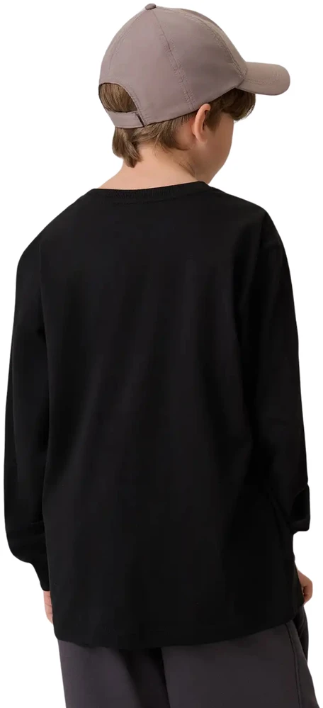 Marškinėliai dla chłopca longsleeve 4F M459 tamsiai juoda 4FJWMM00TLONM459 20S (158cm)
