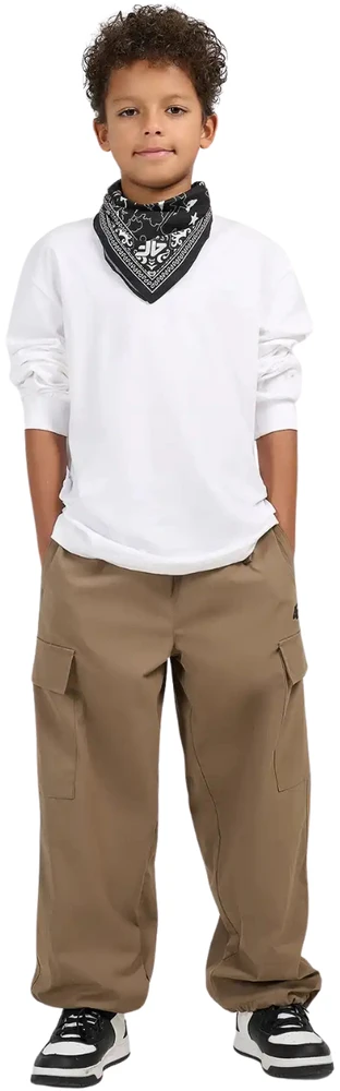 Marškinėliai dla chłopca longsleeve 4F M459 balta 4FJWMM00TLONM459 10S (152cm)