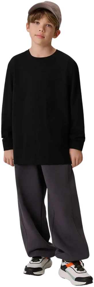 Marškinėliai dla chłopca longsleeve 4F M459 tamsiai juoda 4FJWMM00TLONM459 20S (158cm)