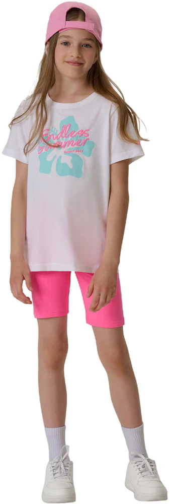 Mergaičių marškinėliai 4F F2938 balti 4FJWSS26TTSHF2938 10S (128 cm)