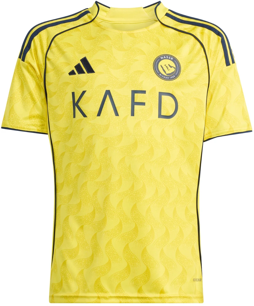 Marškinėliai vaikams adidas Al Nassr FC 2025/2026 Home Jersey geltona JN7981 (176cm)