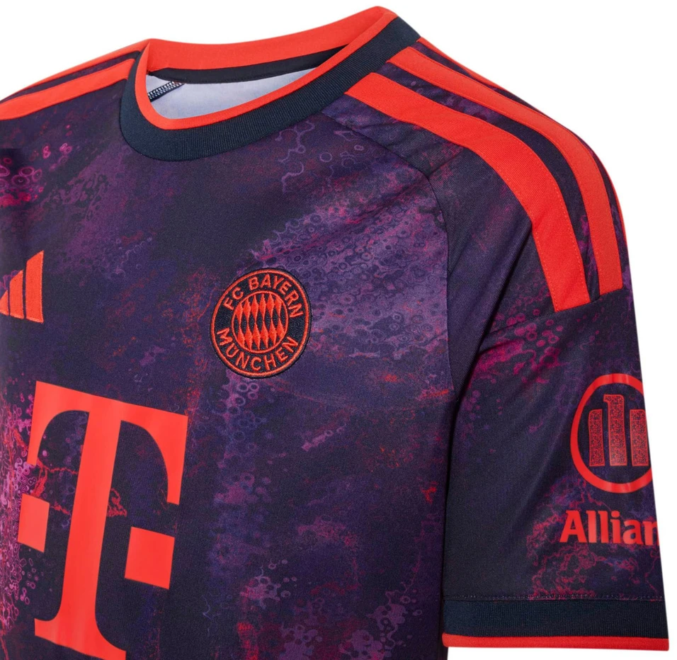 Marškinėliai vaikams adidas FC Bayern 26/27 Third Jersey violetinė JZ3094 (152cm)