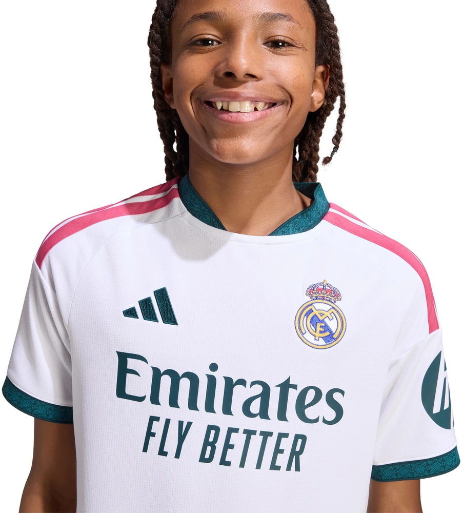 Marškinėliai vaikams adidas Real Madrid 26/27 Home Jersey balta KC3993 (164cm)