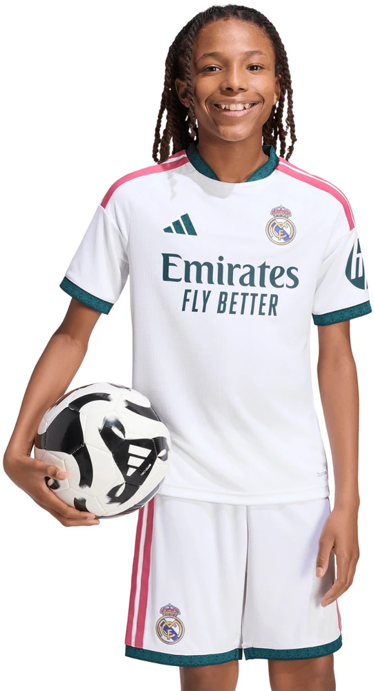 Marškinėliai vaikams adidas Real Madrid 26/27 Home Jersey balta KC3993 (164cm)