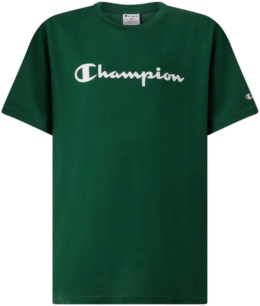 Marškinėliai vaikams Champion SS Tee žalia 307322 GS559 (XL)