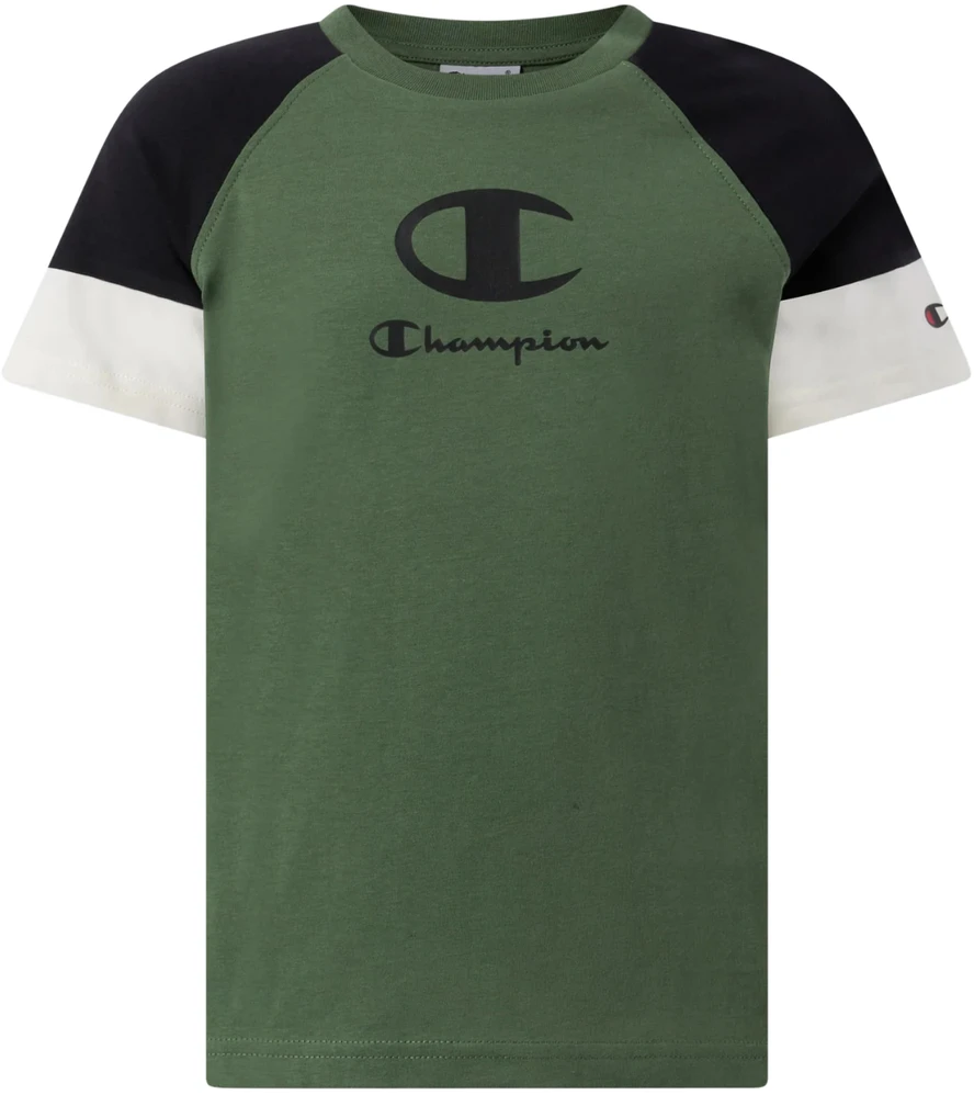Marškinėliai vaikams Champion SS Tee žalia 307719 GS548 (2XL)