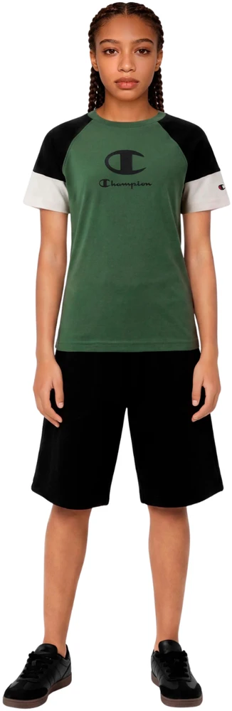 Marškinėliai vaikams Champion SS Tee žalia 307719 GS548 (2XL)