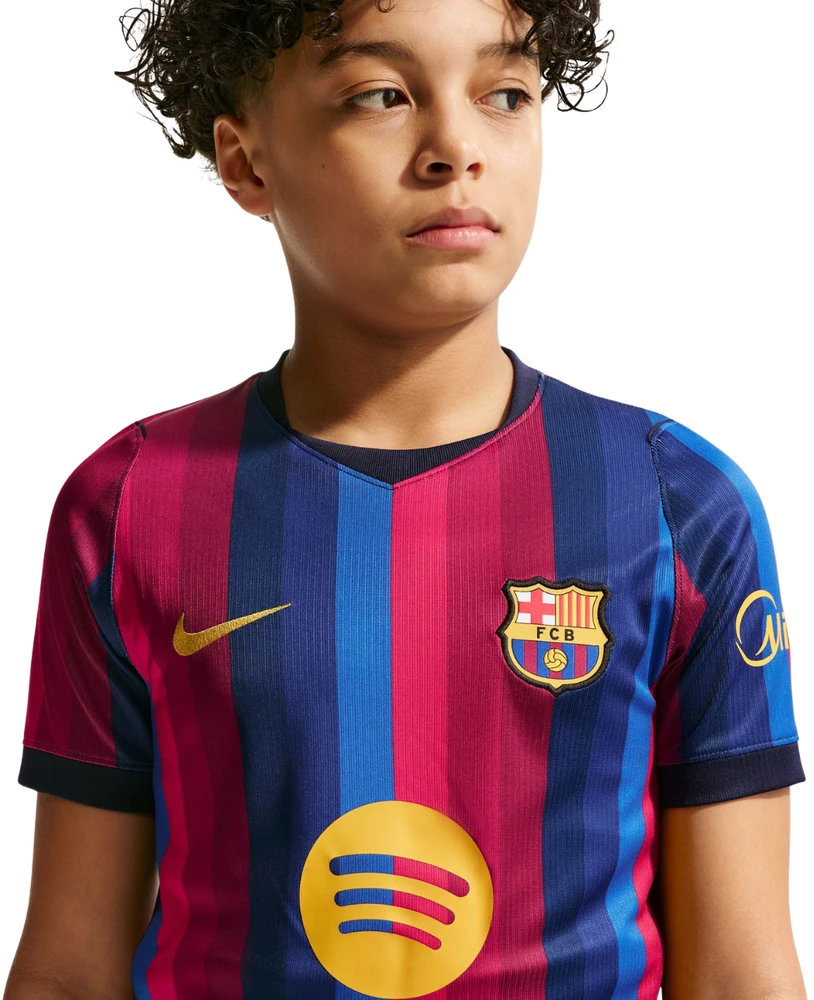 Marškinėliai vaikams Nike FC Barcelona 2026/27 Stadium Home bordowo-mėlyna II1624 683 (S)