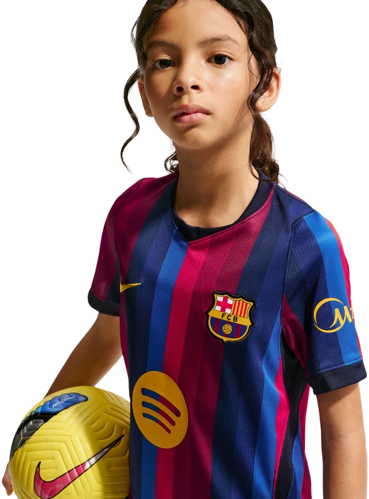 Marškinėliai vaikams Nike FC Barcelona 2026/27 Stadium Home bordowo-mėlyna II1624 683 (S)