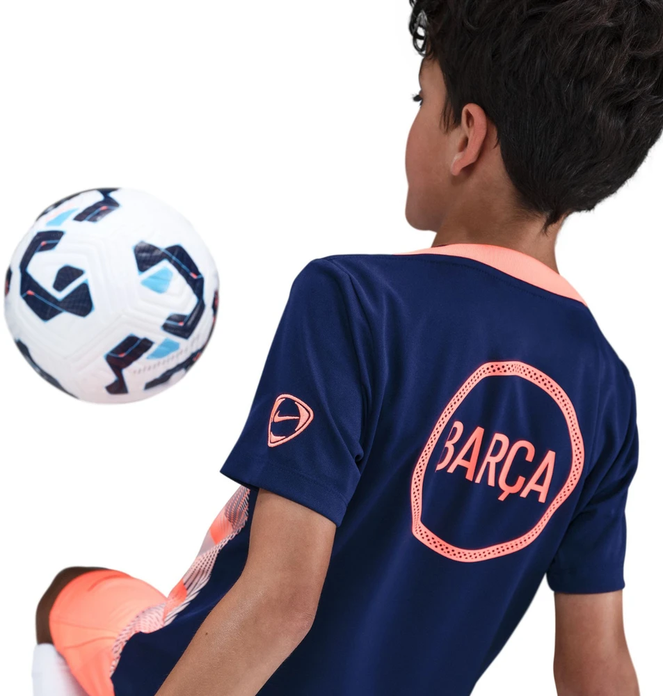 Marškinėliai vaikams Nike FC Barcelona Academy Pro granatowo-pomrańczowa HM4185 411 (XS)