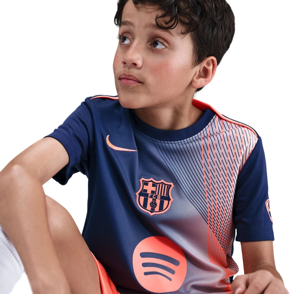 Marškinėliai vaikams Nike FC Barcelona Academy Pro granatowo-pomrańczowa HM4185 411 (XS)