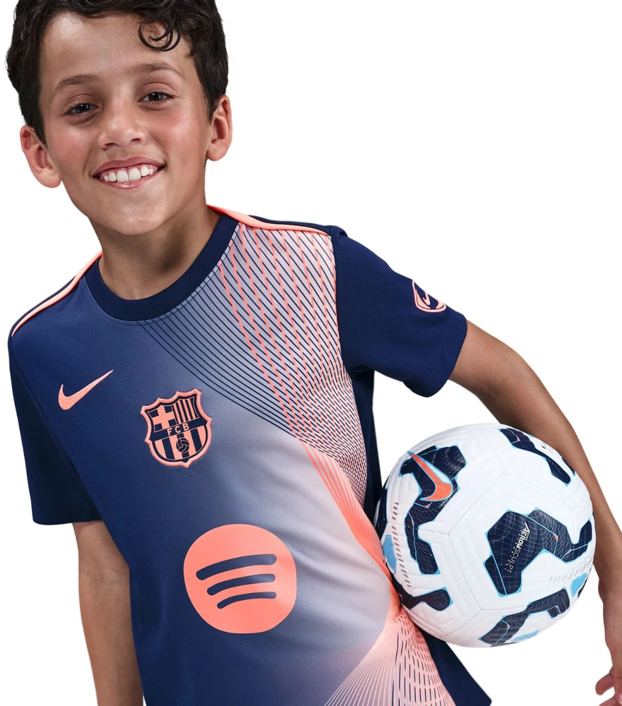 Marškinėliai vaikams Nike FC Barcelona Academy Pro granatowo-pomrańczowa HM4185 411 (XS)