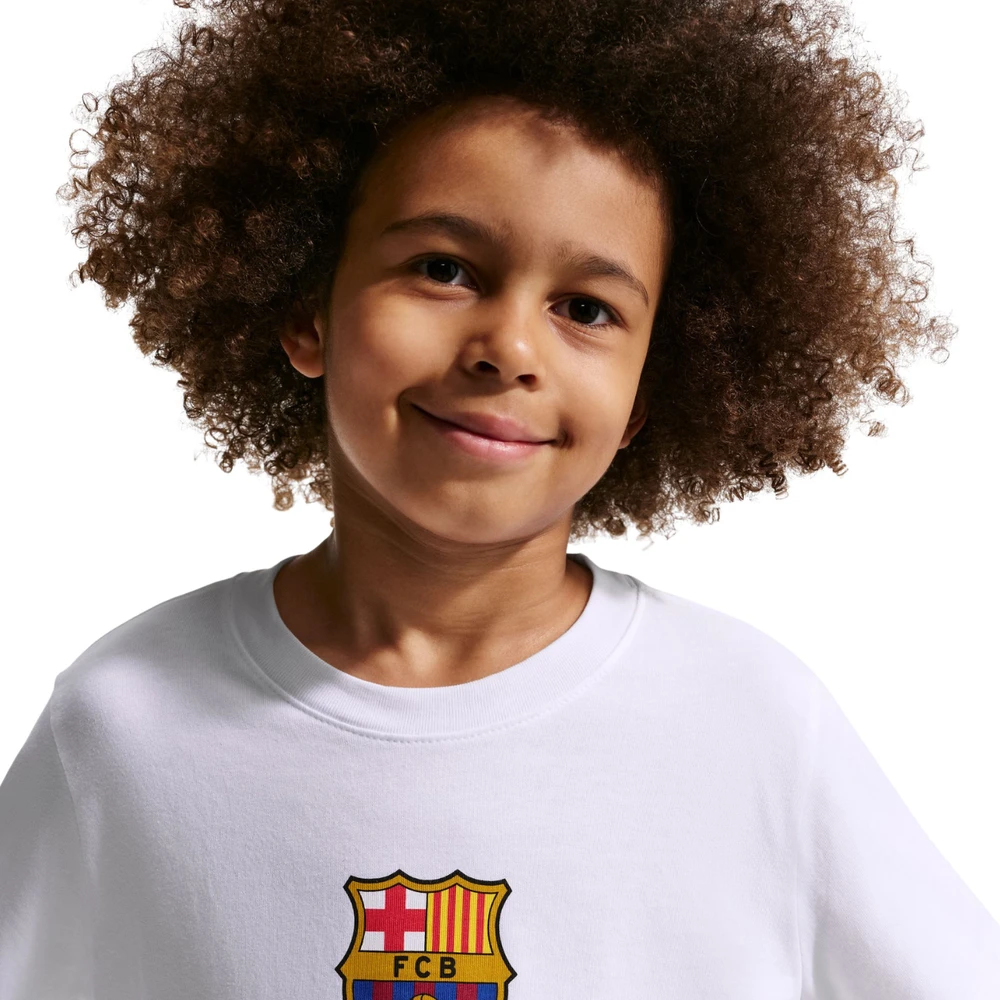 Marškinėliai vaikams Nike FC Barcelona balta IM1708 100 (L)