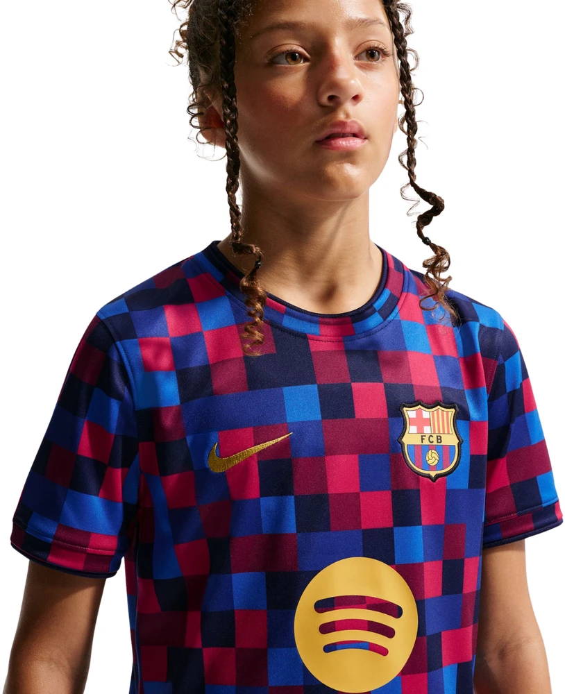 Marškinėliai vaikams Nike FC Barcelona bordowo-mėlyna II1752 621 (XL)
