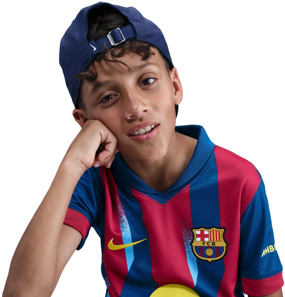 Marškinėliai vaikams Nike FC Barcelona Stadium 25/26 spalva tamsiai mėlyna-raudona FZ1307 432 (XS)