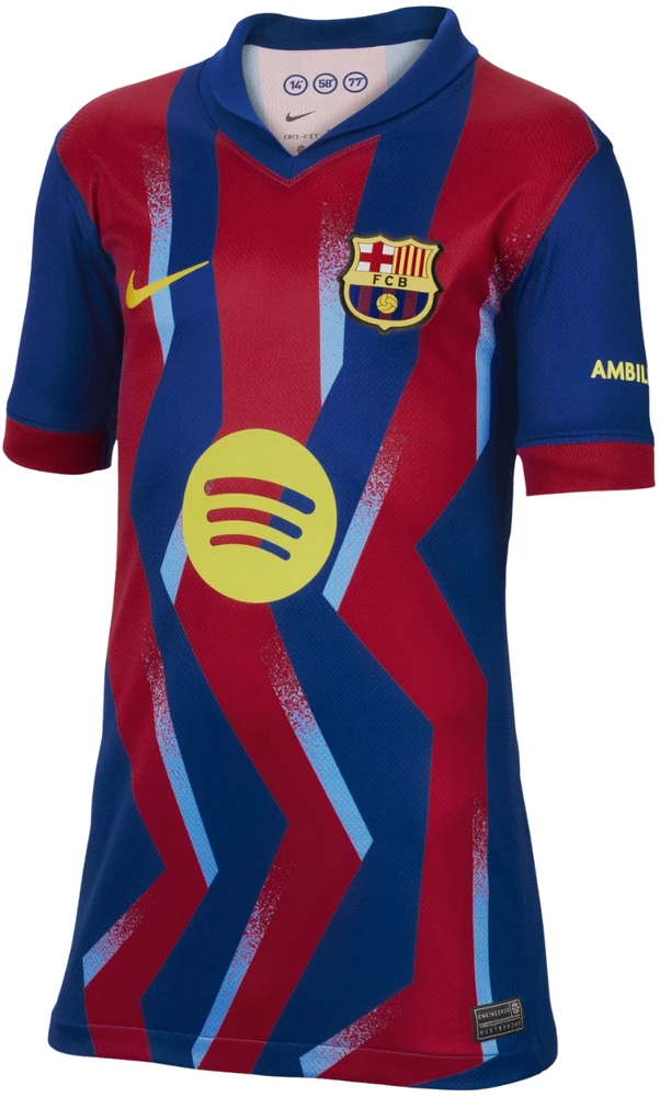 Marškinėliai vaikams Nike FC Barcelona Stadium 25/26 spalva tamsiai mėlyna-raudona FZ1307 432 (XS)