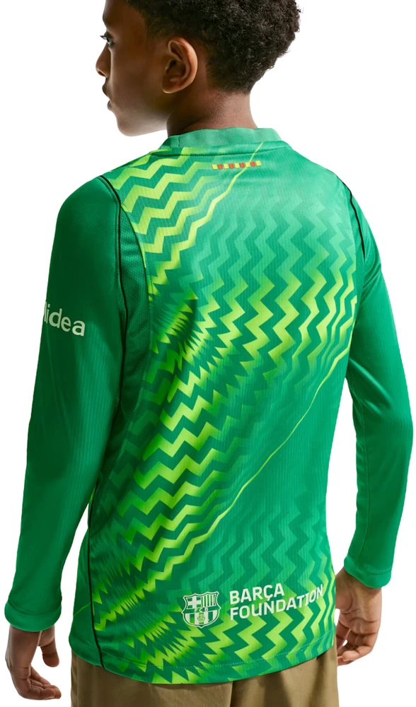 Marškinėliai vaikams Nike FC Barcelona Stadium Goalkeeper 2026/27 žalia II3610 324 (S)