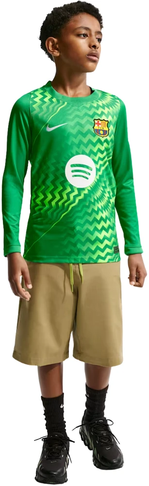Marškinėliai vaikams Nike FC Barcelona Stadium Goalkeeper 2026/27 žalia II3610 324 (S)