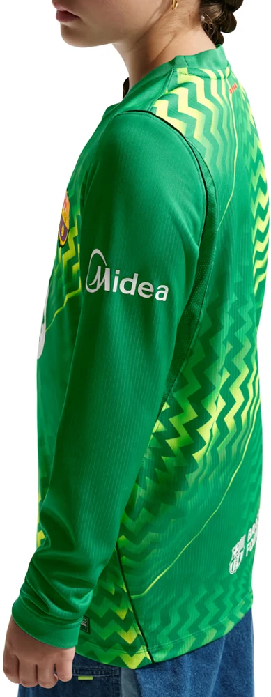 Marškinėliai vaikams Nike FC Barcelona Stadium Goalkeeper 2026/27 žalia II3610 324 (S)